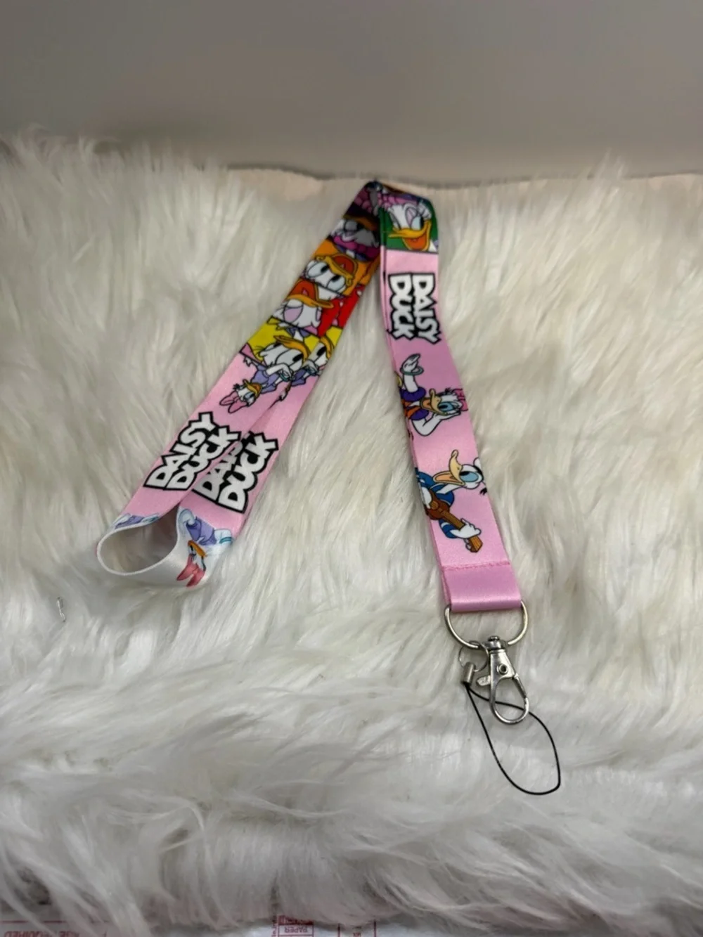 Daisy Duck Pink Character Lanyard